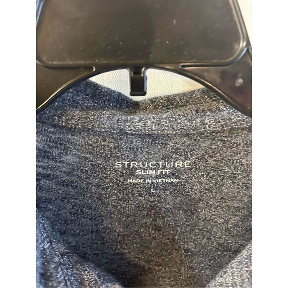 Structure slim fit polo men’s large L rn#15099 gray - Picture 2 of 6